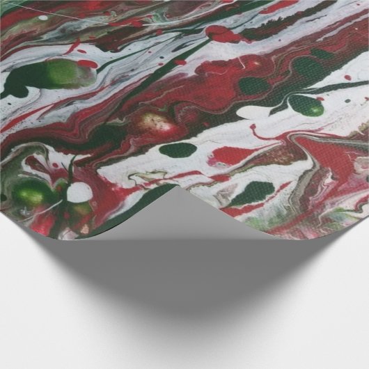 Crazy Christmas Abstrakt Wrapping Paper Geschenkpapier (Ecke)