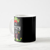 Crazy Christmas Elf Matching Pajama X-mas Party Kaffeetasse (Vorderseite Links)