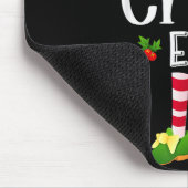 Crazy Christmas Elf Matching Pajama X-mas Party Mousepad (Ecke)
