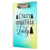 Crazy Christmas Lady-45322 Klemmbrett (Links)