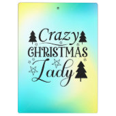 Crazy Christmas Lady-45322 Klemmbrett (Rückseite)