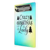Crazy Christmas Lady-45322 Mini Klemmbrett (Gewinkelt2)
