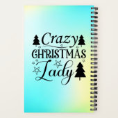 Crazy Christmas Lady-45322 Notizblock (Rückseite)
