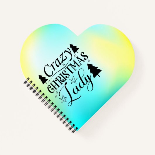 Crazy Christmas Lady-45322 Notizblock (Vorderseite)