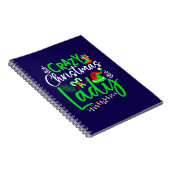 Crazy Christmas Lady-84653 Notizblock (Rechte Seite)