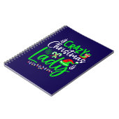 Crazy Christmas Lady-84653 Notizblock (Linke Seite)