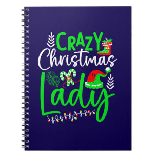 Crazy Christmas Lady-84653 Notizblock