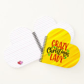 Crazy Christmas Lady-84654 Notizblock (Innenseite)