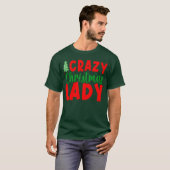 Crazy Christmas Lady Freund T-Shirt (Vorne ganz)