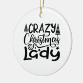 Crazy Christmas Lady Ornament (Links)