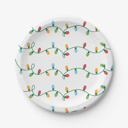 Crazy Christmas Light Plate #HolidayZ Pappteller (Vorderseite)