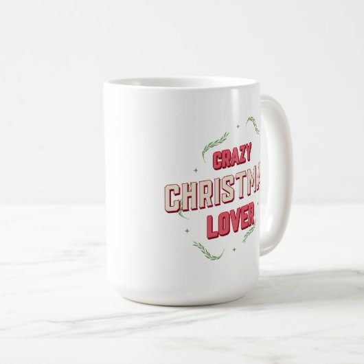 Crazy Christmas Lover Kaffeetasse (VorderseiteRechts)