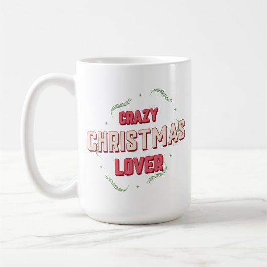 Crazy Christmas Lover Kaffeetasse (Links)