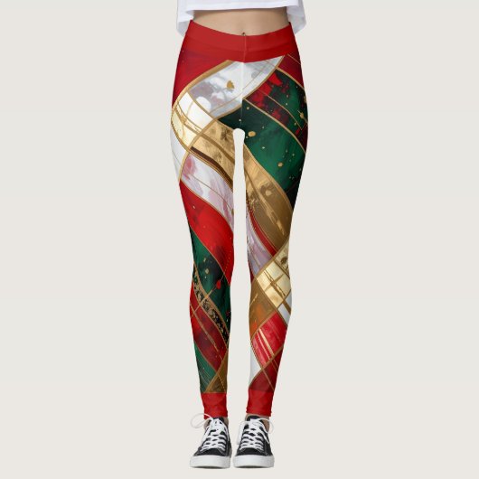 Crazy Christmas Pants Leggings (Vorderseite)