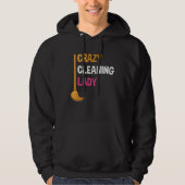 Crazy Cleaning Lady Funny Cleaner Graphic Tee for (Vorderseite)