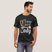 Crazy Cleric Lady Medieval Role Playing T-Shirt (Vorne ganz)