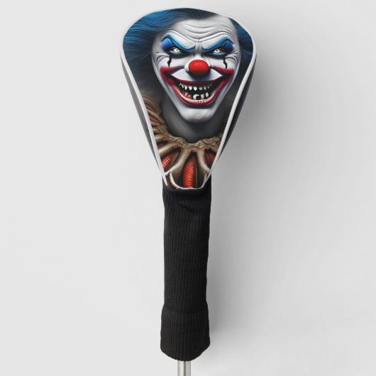 Crazy Clown Art Golf Head Cover Headcover (Vorderseite)