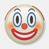 Crazy Clown Emoji Magnet (Vorne)