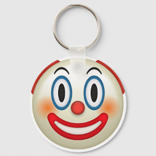 Crazy Clown Emoji Schlüsselanhänger