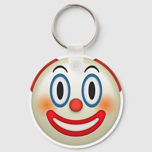 Crazy Clown Emoji Schlüsselanhänger (Vorderseite)