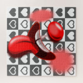 Crazy Clown & Herz Puzzle (Horizontal)