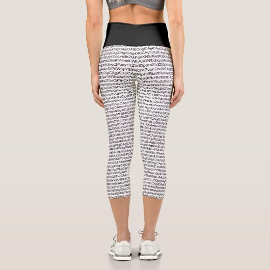 Crazy Coding Capri Leggings (Rückseite)
