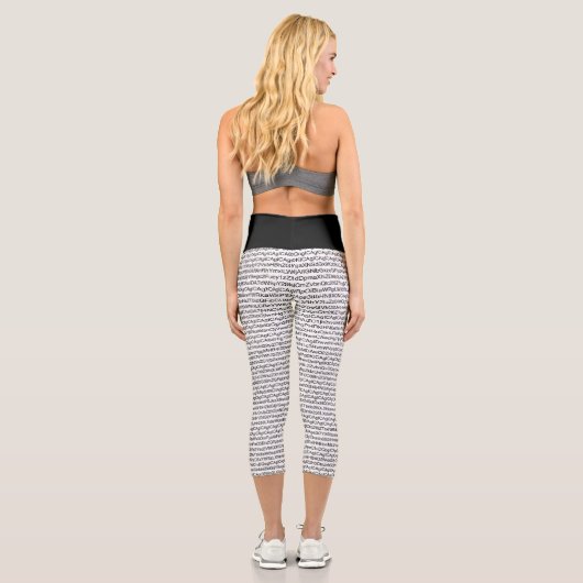 Crazy Coding Capri Leggings (Rückseite)