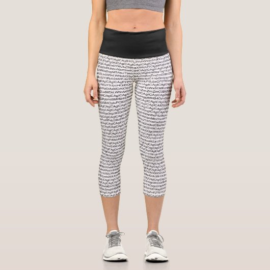 Crazy Coding Capri Leggings (Vorderseite)