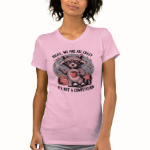 Crazy Coffee Raccoon T - Shirt