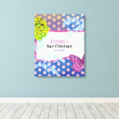 CRAZY COLLAGE Bat Mitzvah Sign-In Memory Board Leinwanddruck (Insitu (Holzboden))
