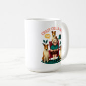 Crazy Collie Lady Kaffeetasse (VorderseiteRechts)