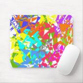 Crazy Color Polygon Textur Mousepad (Mit Mouse)