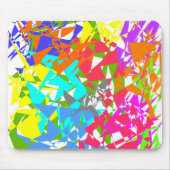 Crazy Color Polygon Textur Mousepad (Vorne)