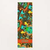 Crazy Colorful Boho Fun Abstrakt modern Yogamatte (Vorderseite)