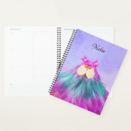 Crazy Colorful Cat Planer