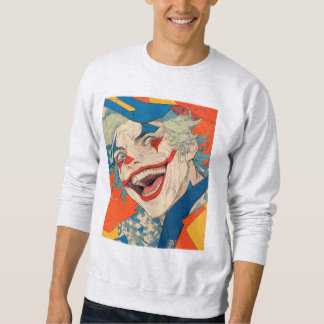 Crazy Colorful Clown Chaos: Lächeln Sie, wie Sie e Sweatshirt