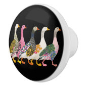 Crazy Colorful Geese Keramikknauf (Rechts)