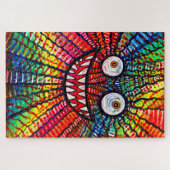 Crazy Colorful Monster Lächeln Puzzle (Horizontal)