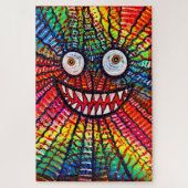 Crazy Colorful Monster Lächeln Puzzle (Vertikal)