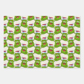 Crazy Colorful Monster Weihnachtsmuster Geschenkpapier Set (Vorderseite 3)
