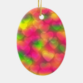 Crazy Colors Hearts Bokeh ORNAMENT (Hinten)