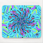 Crazy Colors Mandala Doodle Mousepad (Vorne)