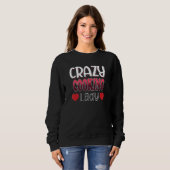 Crazy Cooking Lady Women Sweatshirt (Vorne ganz)