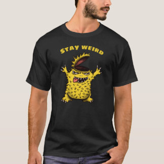Crazy Cool Character Bleibe komisch T-Shirt
