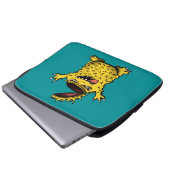 Crazy Cool Evil Character Laptopschutzhülle (Vorne Knopf)
