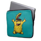 Crazy Cool Evil Character Laptopschutzhülle (Vorderseite Links)