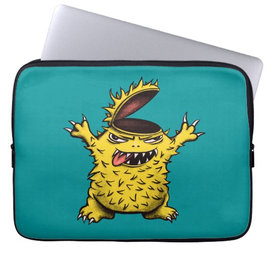 Crazy Cool Evil Character Laptopschutzhülle (Vorderseite)