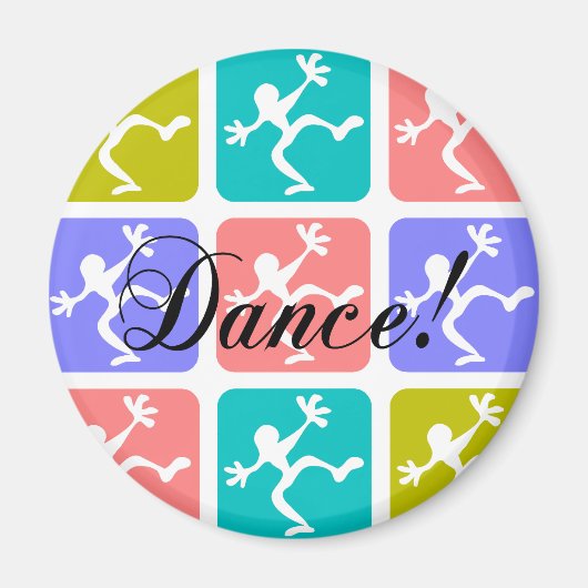 Crazy cool Tanz Magnet (Vorne)