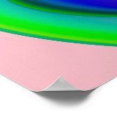 Crazy Cool Vape Cloud Abstrakt Poster (Ecke)