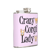Crazy Corgi Lady Flachmann (Rechts)